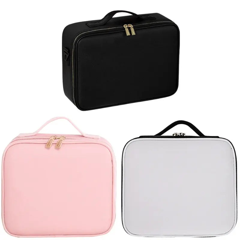 LIGHTED MIRROR MAKEUP BAG 