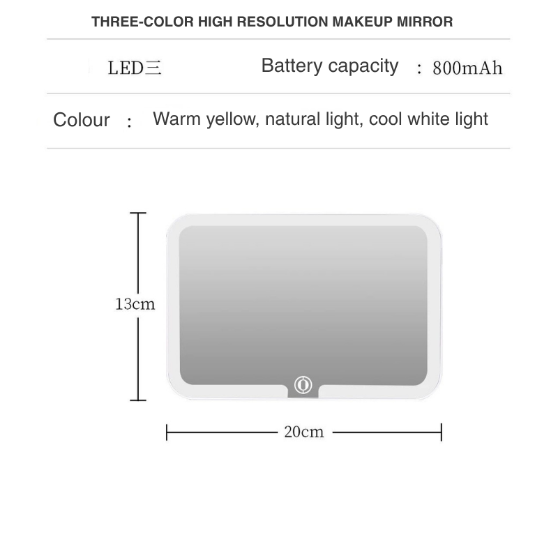 Luxe Vanity Box – Işıklı Ayna Makyaj Organizeri | Taşınabilir Seyahat Çantası HELLIOSH