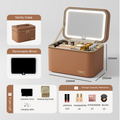 Luxe Vanity Box – Işıklı Ayna Makyaj Organizeri | Taşınabilir Seyahat Çantası HELLIOSH