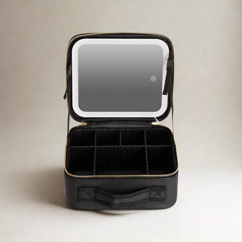 LED Lighted Makeup Case with Mirror