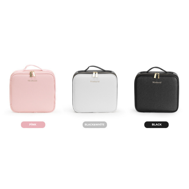 LED Lighted Makeup Case with Mirror