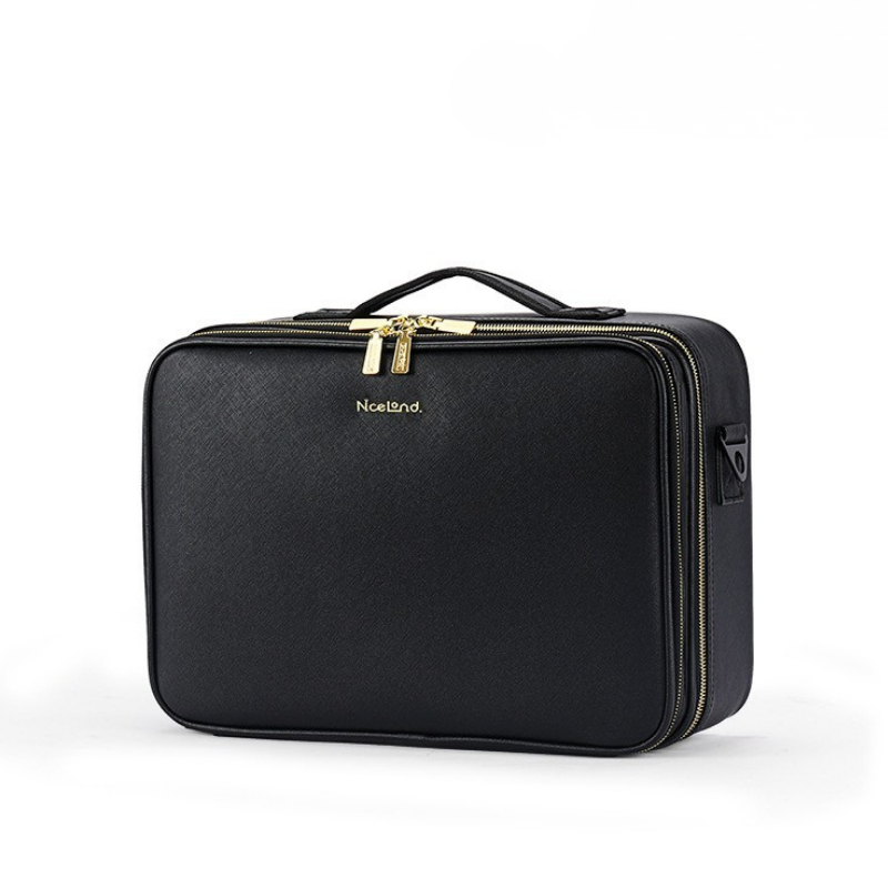 Neceser de maquillaje de viaje con espejo iluminado con LED 