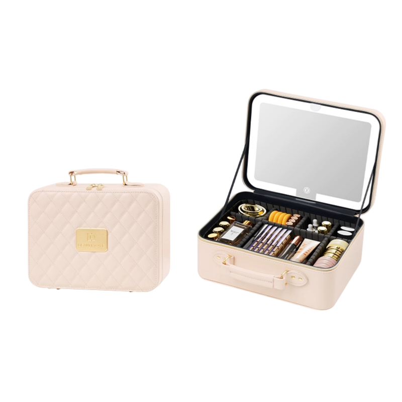 Luxury Lighted Makeup Case – Pink Edition