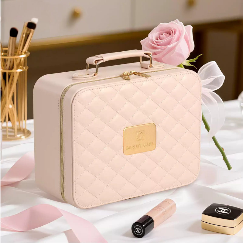 Luxury Lighted Makeup Case – Pink Edition