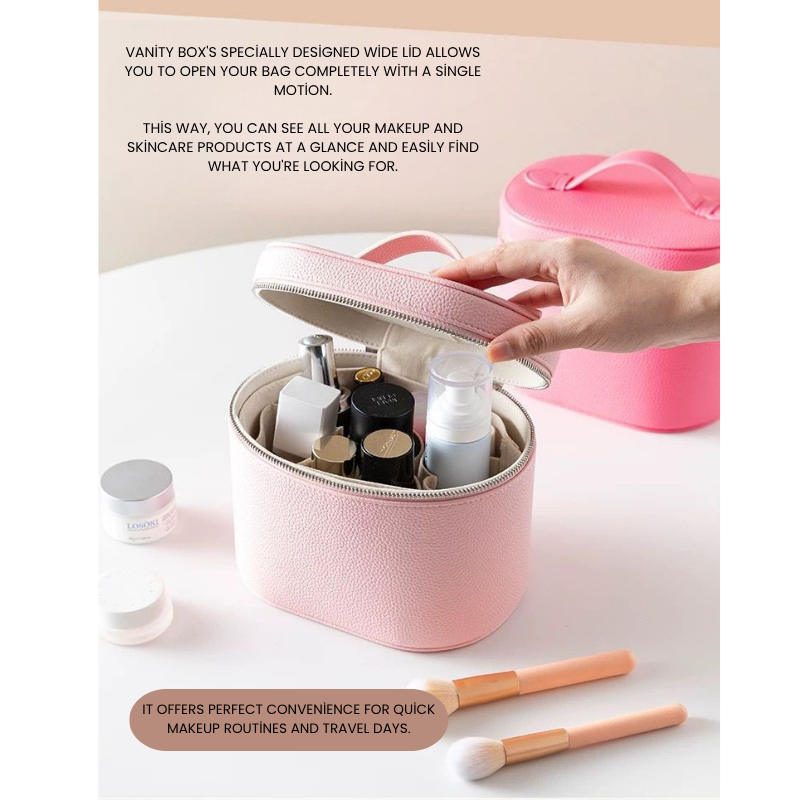 Vanity Box – İç Bölmeli Organizer Seyahat Makyaj Çantası HELLIOSH