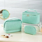 PREMİUM MAKYAJ ÇANTASI  (3 LÜ SET ) HELLIOSH
