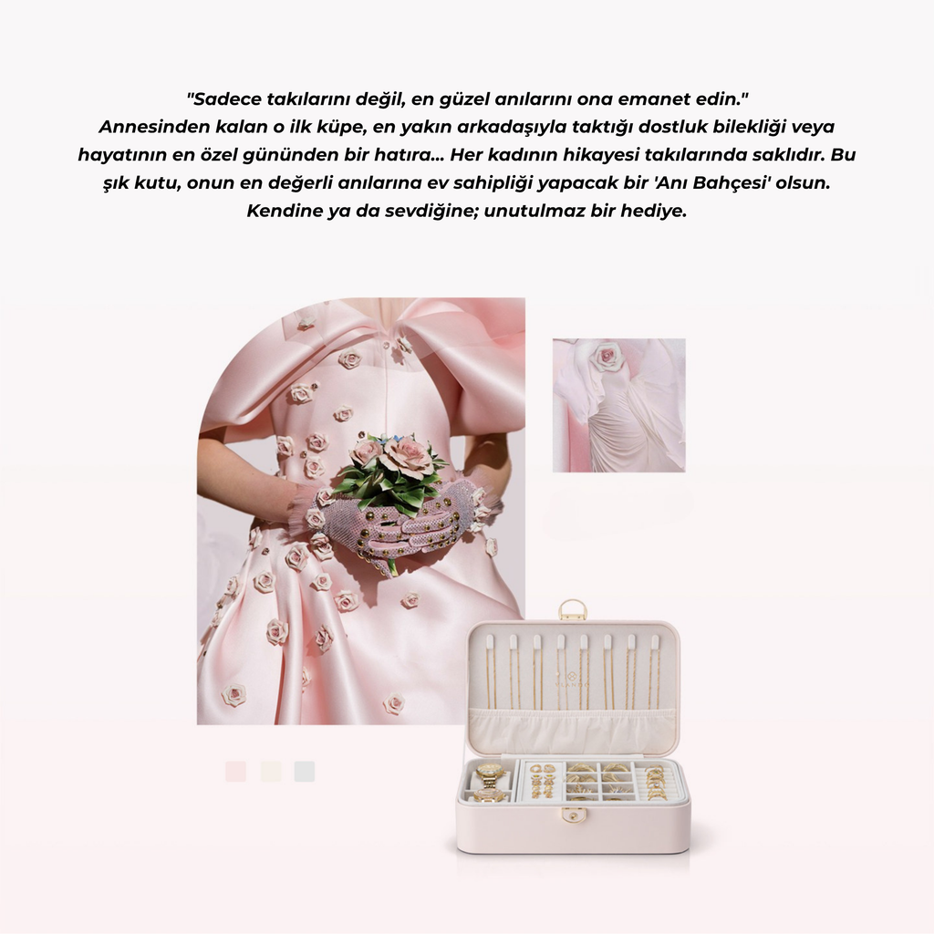 LuxeBox™ Elite Takı Organizer – Kadife İç Yüzey & Kilitli Tasarım