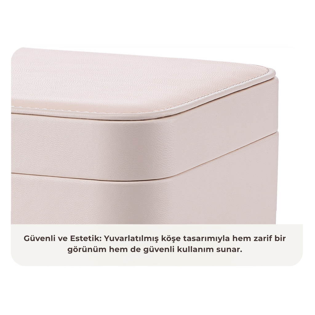 LuxeBox™ Elite Takı Organizer – Kadife İç Yüzey & Kilitli Tasarım