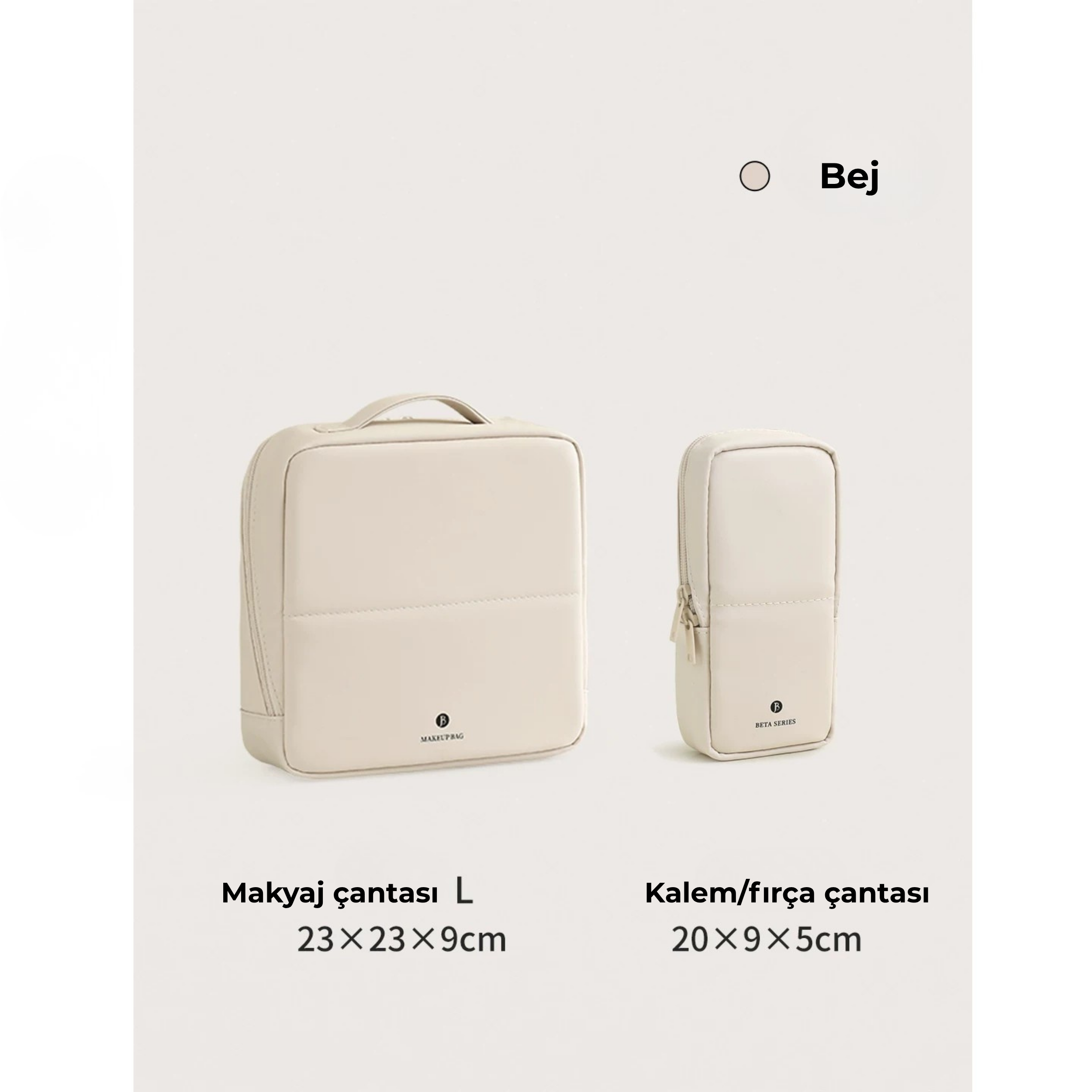 Dik Duran Makyaj Organizer Çantası – Çok Bölmeli & Suya Dayanıklı